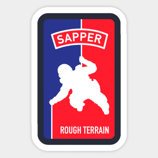 SAPPER Rough Terrain Combat Engineer NBA logo Sticker